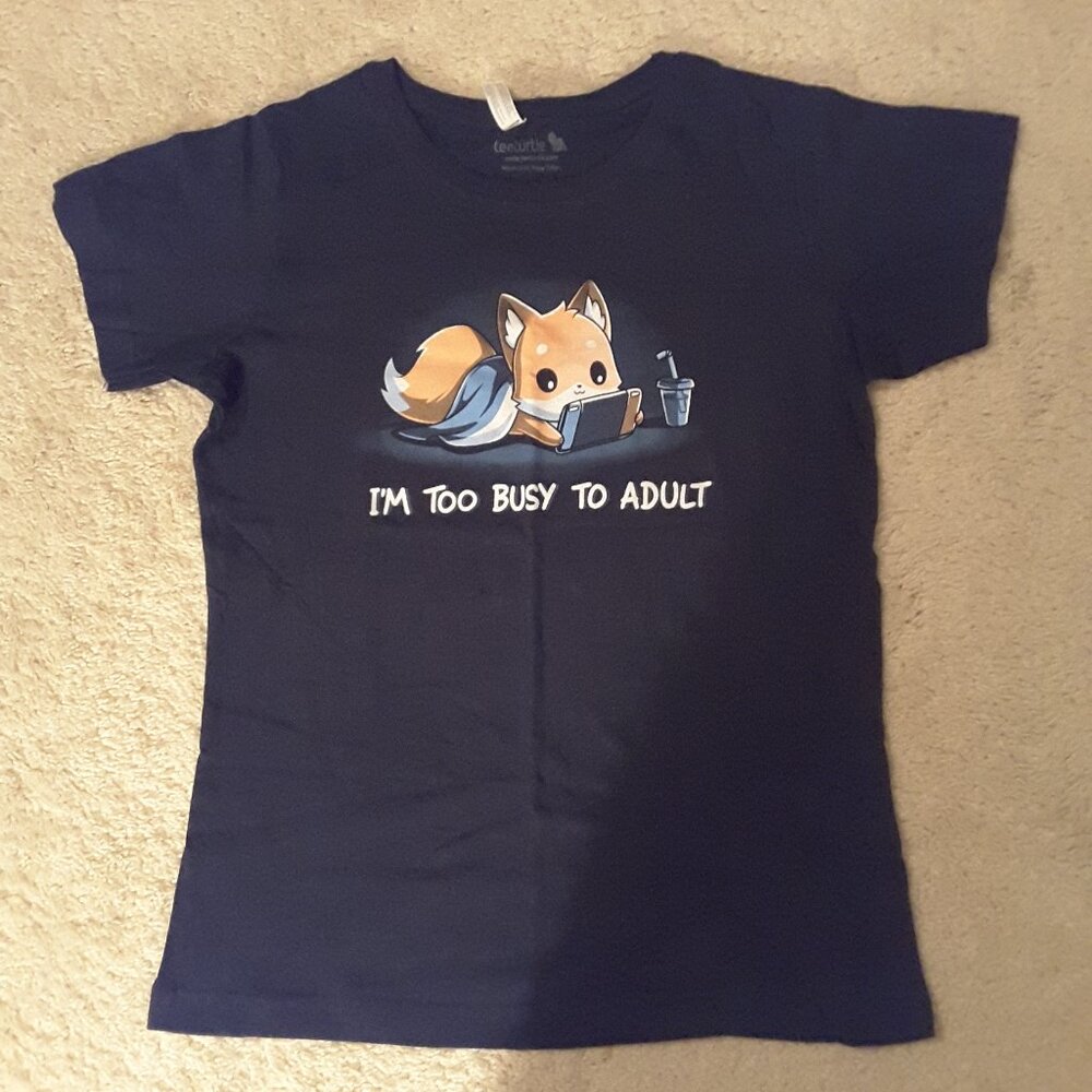 Teeturtle funny shirt. Ladies M Like new!
